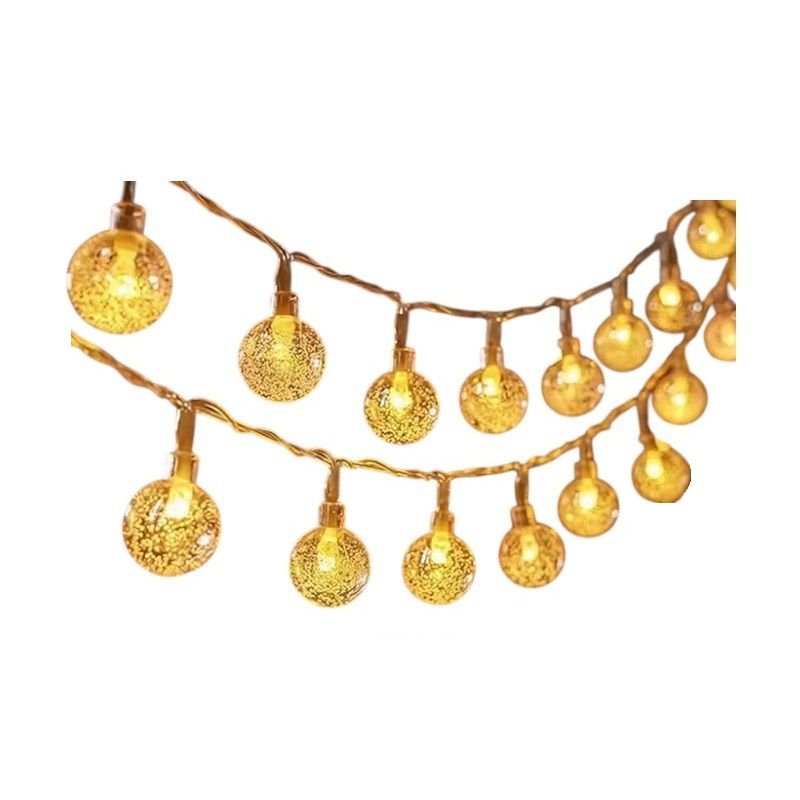 152882-1 Ηλιακή γιρλάντα φωτισμού LED - Φυσαλίδα - 5m+1m - 20D - 152882 - Warm White