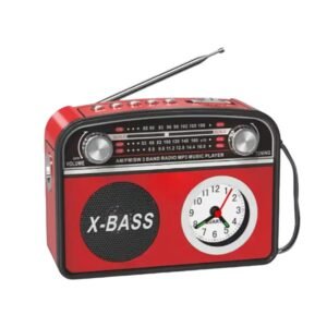 Επαναφορτιζόμενο ραδιόφωνο Retro με Bluetooth - PR-1002BT - 241434 - Red