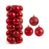 326017_RED Σετ Χριστουγεννιάτικες μπάλες - 10cm - 20pcs - 326017 - Red