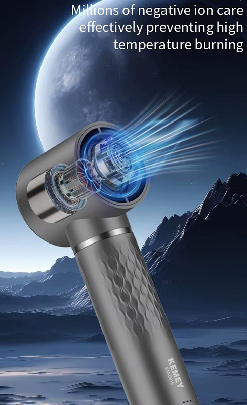 369191-1 Πιστολάκι & ηλεκτρική βούρτσα μαλλιών - 5in1 - KM-6919 - Kemei