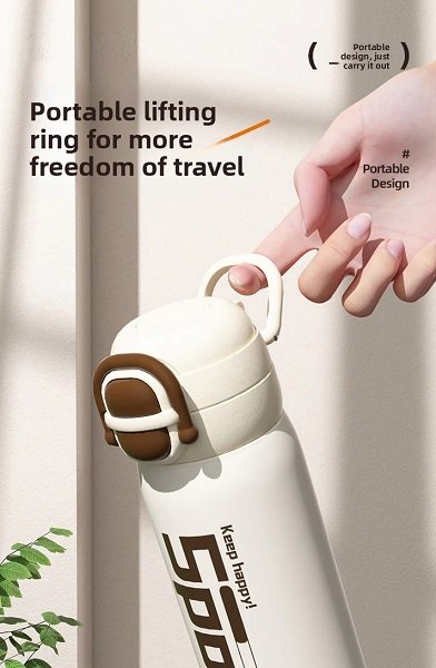 Φορητό παγούρι-θερμός - 600ml - 696420 - Pink