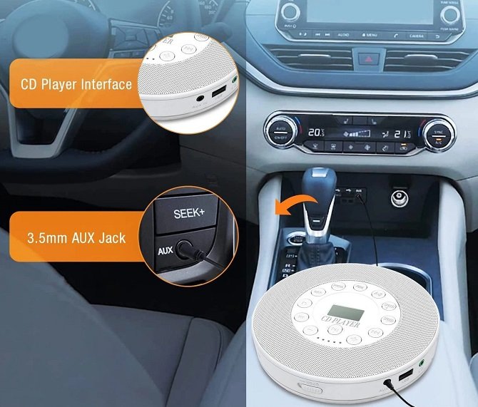 Φορητό επαναφορτιζόμενο CD Player - CDP-3031 - 718105 - Black