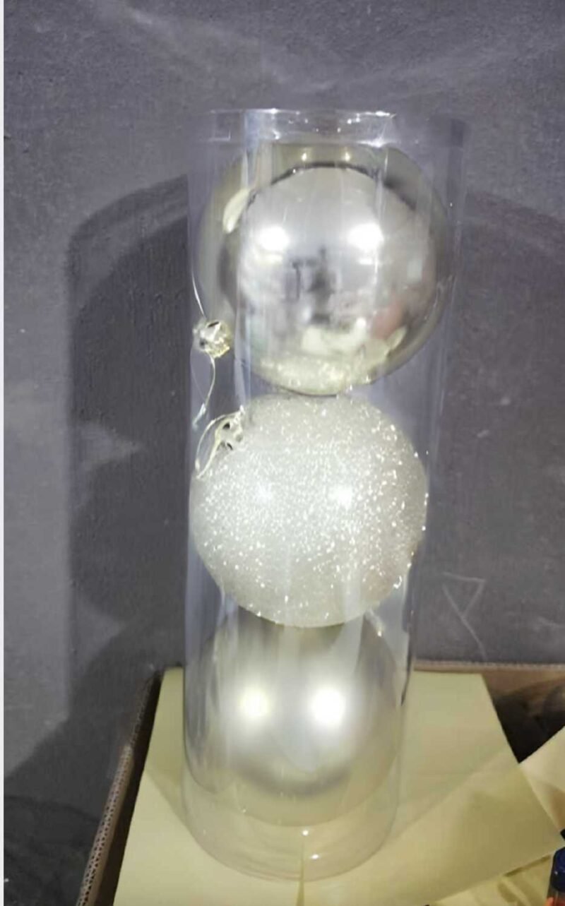 ed9235976150ffb9252208d708f7d9d7 Σετ Χριστουγεννιάτικες μπάλες - 15cm - 3pcs - 326130 - White