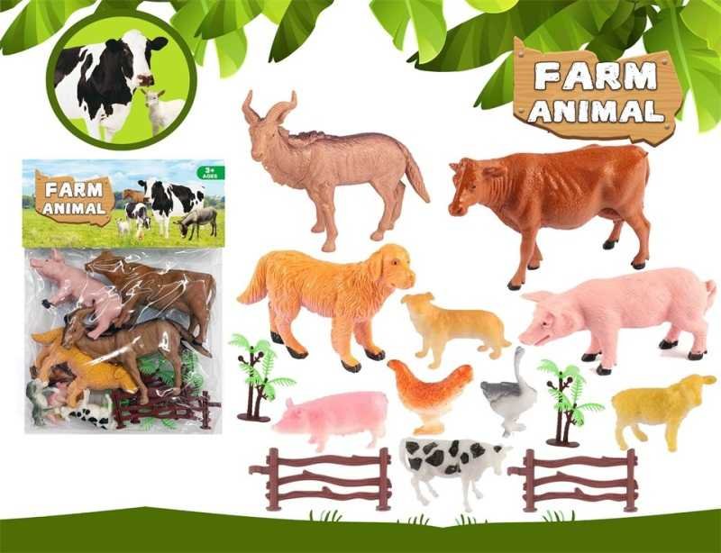 Σετ φιγούρες ζώων φάρμας - 14pcs - 026-41E - 917522