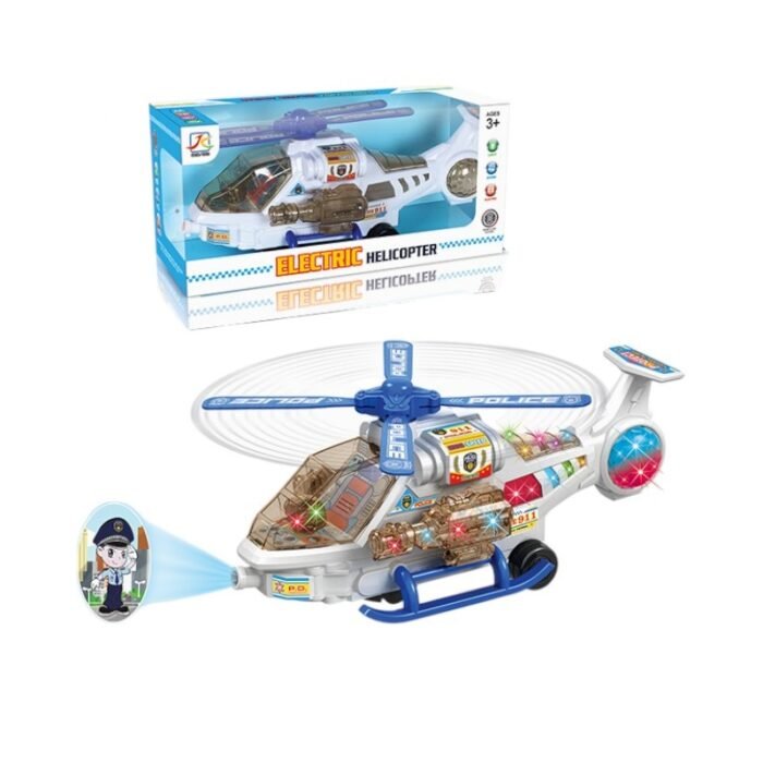 Ηλεκτρονικό ελικόπτερο με προτζέκτορα - 8811 - 917313