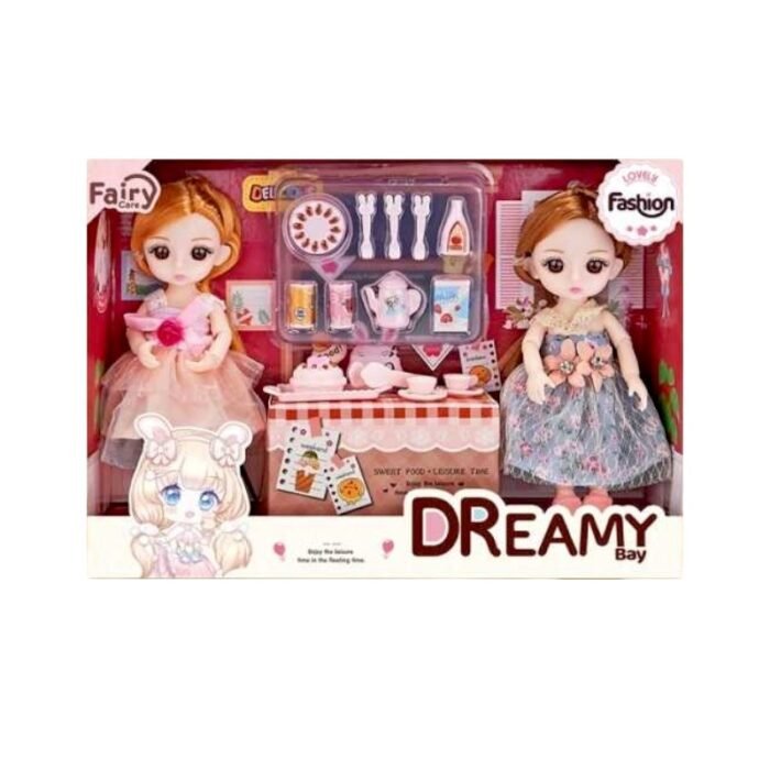 Kούκλες Vintage με σετ τσαγιού - 6643 - 917365