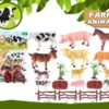 Σετ φιγούρες ζώων φάρμας - 20pcs - 146-61E - 917521
