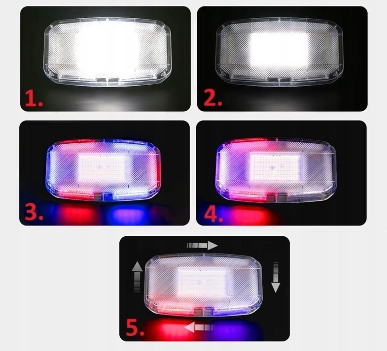 Ασύρματος φάρος οχημάτων Strobe & προβολέας έκτακτης ανάγκης με μαγνητική βάση - 1108914 - 110850