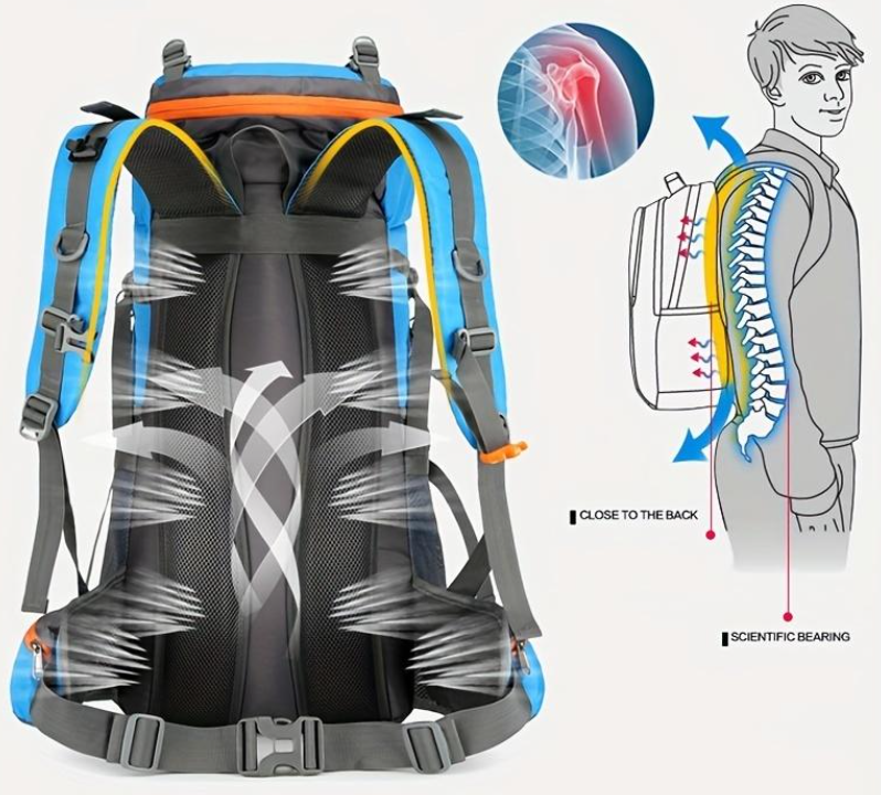 251586-8 Σακίδιο πλάτης ορειβατικό - H2207 - 65L+5L - 251586 - Dark Blue