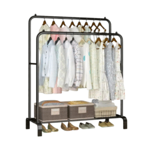 Κρεμάστρα δαπέδου με ράφι παπουτσιών - YP604 - 522572 - Black