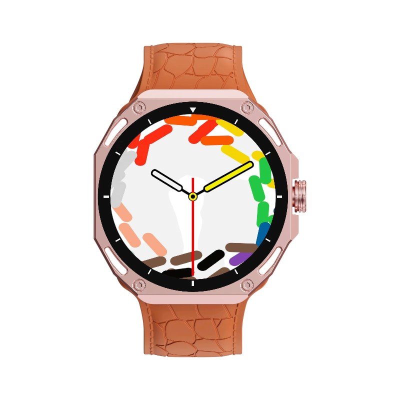 814116-4 Σετ Smartwatch με 7 λουράκια - V18 Pro Max - 814116 - Gold