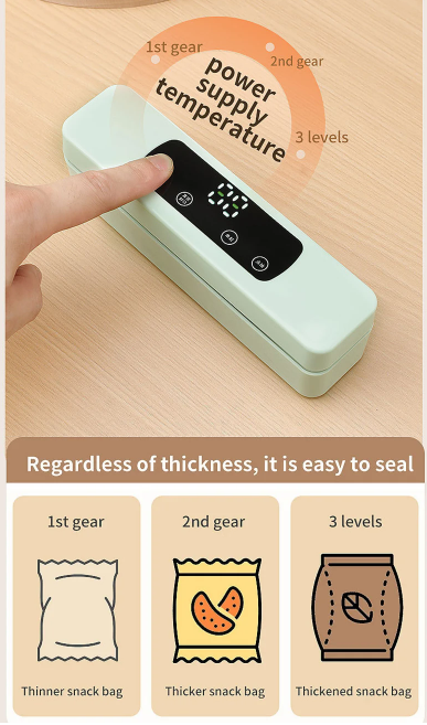 Συσκευή αεροστεγούς σφράγισης τροφίμων & αεροσυμπιεστής - DTY-188 - 814307 - White