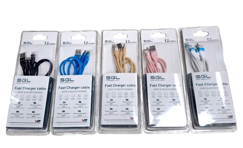 694700-2 Καλώδιο φόρτισης & data 3in1 - Fast Charge - 1.2m - 694700