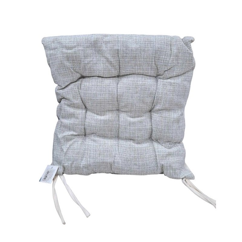 Μαξιλάρι καρέκλας διπλής όψης - 40x40cm - 720190 - White/Grey