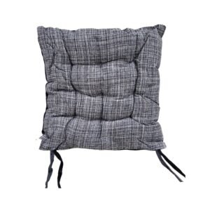 Μαξιλάρι καρέκλας διπλής όψης - 40x40cm - 720190 - Black/Grey