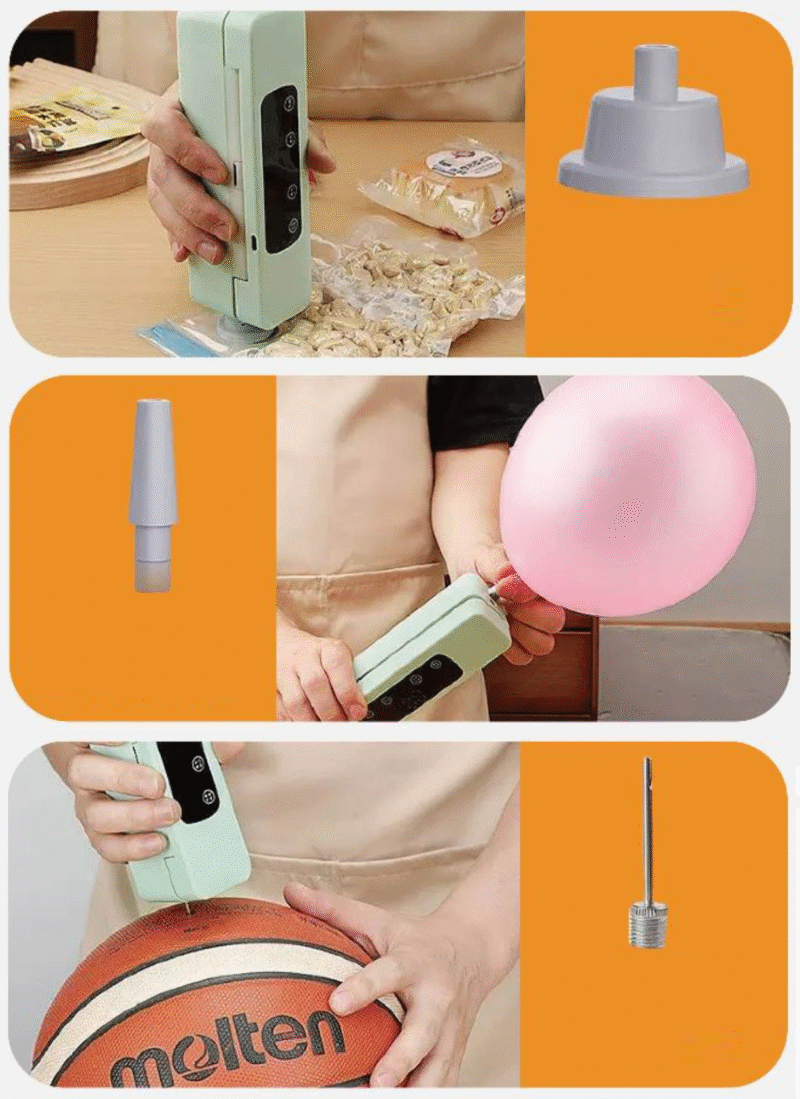 Συσκευή αεροστεγούς σφράγισης τροφίμων & αεροσυμπιεστής - DTY-188 - 814307 - White