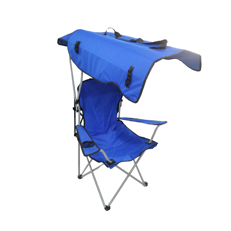 170051-1 Πτυσσόμενη καρέκλα camping με σκίαστρο - 1053T - 170068 - Blue