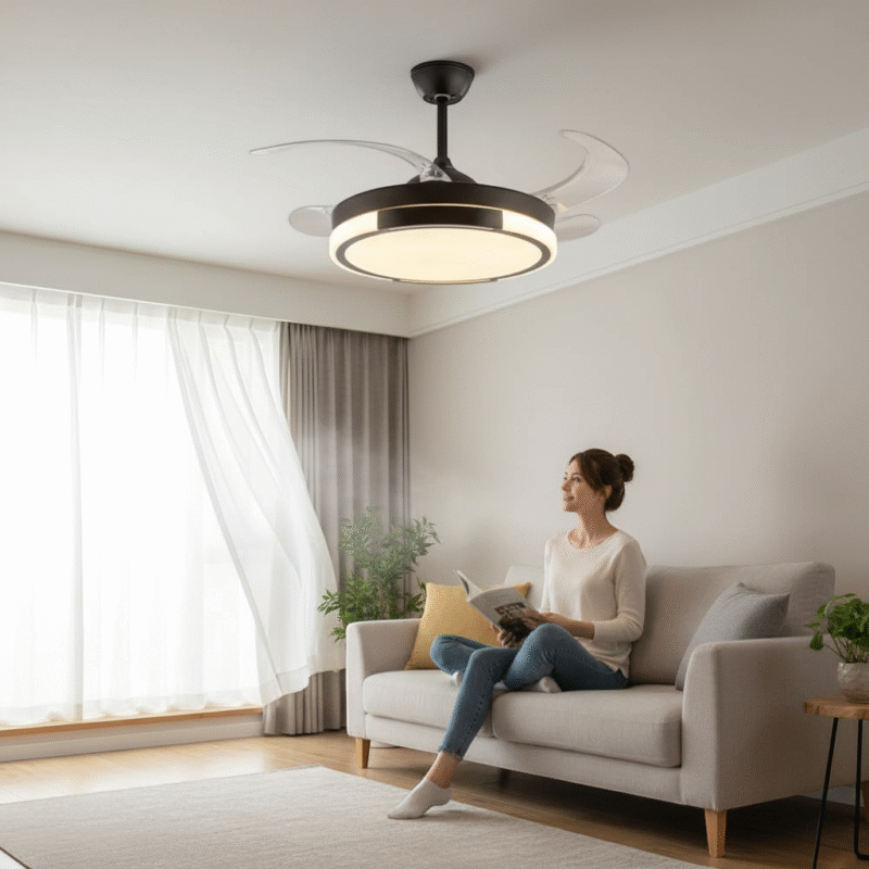 431644-Product-Staging Ανεμιστήρας οροφής & φωτιστικό - DS-8018 - 96W - 431644 - Black