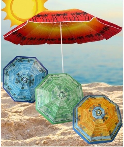 Ομπρέλα θαλάσσης & camping - YB3073 - 120cm - 585298