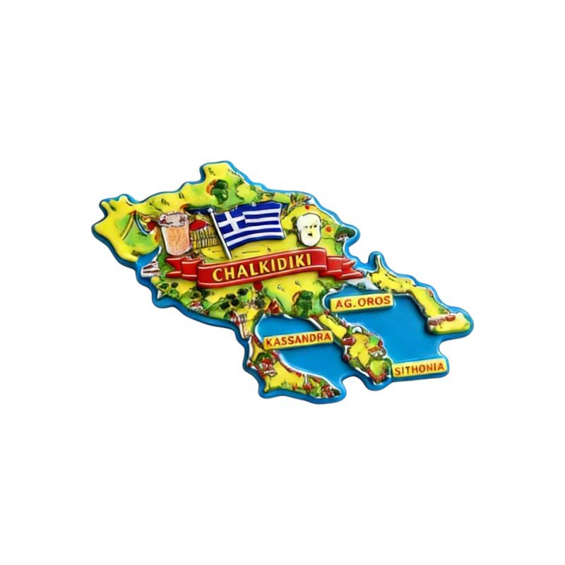 678579 Τουριστικό μαγνητάκι Souvenir - Σετ 12pcs - Chalkidiki - 678579
