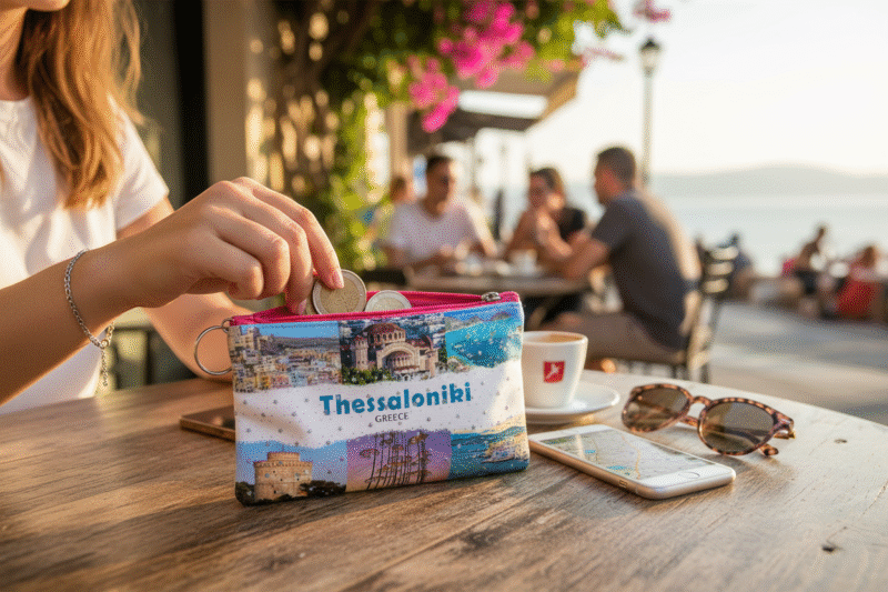 871705-Photoroom-Product-Staging-Photoroom Πορτοφόλι Souvenir μπρελόκ - Σετ 10pcs - PVC - Thessaloniki - 16*10cm - 871705