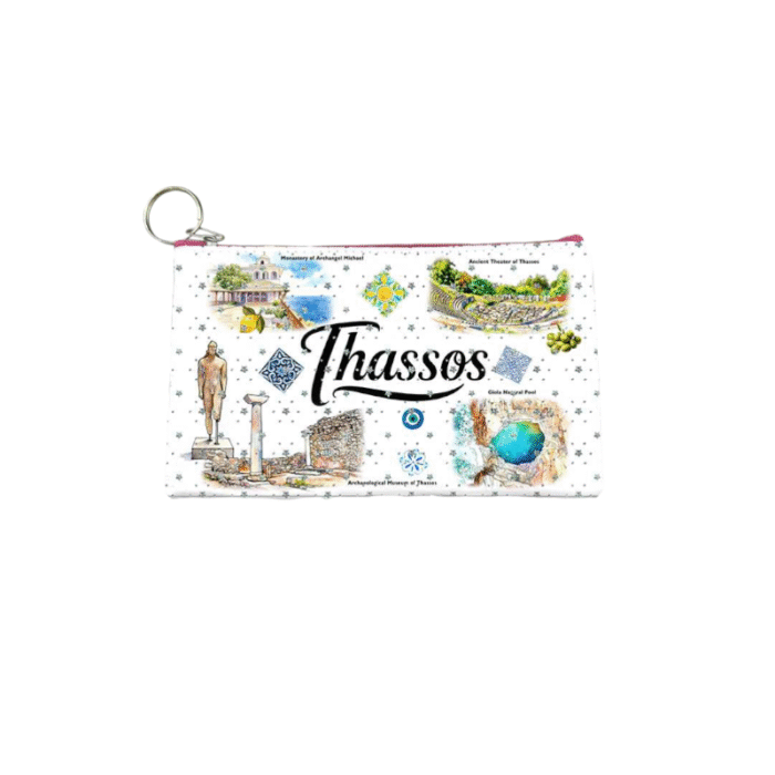 Πορτοφόλι Souvenir μπρελόκ - Σετ 10pcs - PVC - Thassos - 16*10cm - 871712