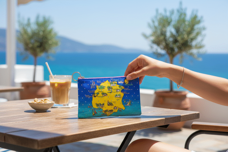 Πορτοφόλι Souvenir μπρελόκ - Σετ 10pcs - PVC - Thassos - 16*10cm - 871714