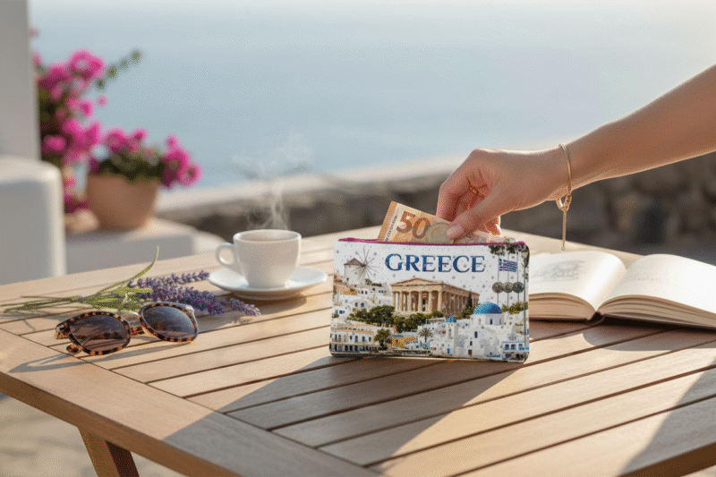 Πορτοφόλι Souvenir μπρελόκ - Σετ 10pcs - PVC - Greece - 16*10cm - 871718