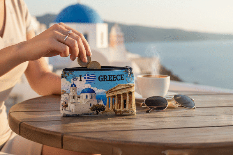 Πορτοφόλι Souvenir μπρελόκ - Σετ 10pcs - PVC - Greece - 11*7cm - 871737