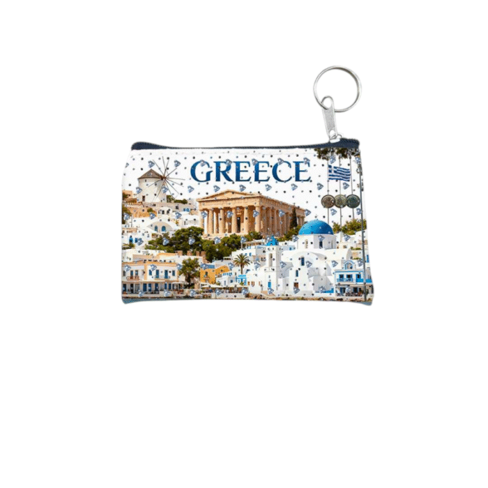 Πορτοφόλι Souvenir μπρελόκ - Σετ 10pcs - PVC - Greece - 11*7cm - 871738