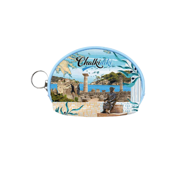 Πορτοφόλι Souvenir μπρελόκ mini - Σετ 10pcs - PVC - Chalkidiki - 10*8*3cm - 871763