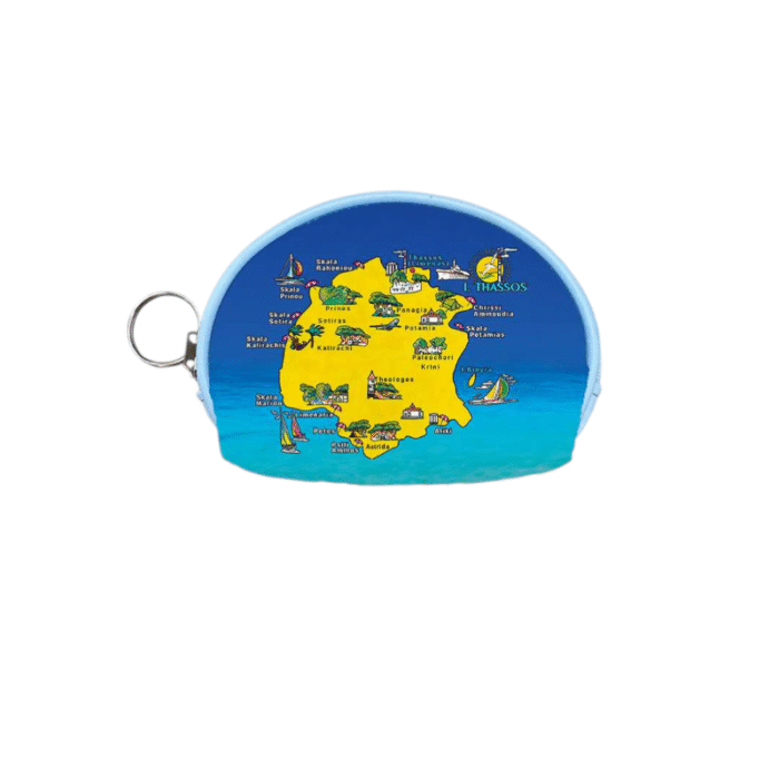 Πορτοφόλι Souvenir μπρελόκ mini - Σετ 10pcs - PVC - Thassos - 10*8*3cm - 871774