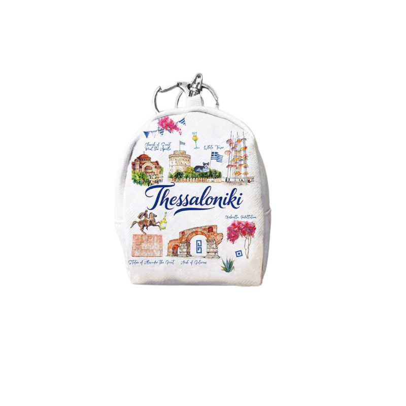 871784-Photoroom Πορτοφόλι Souvenir μπρελόκ mini - Σετ 10pcs - PVC - Thessaloniki - 7*9*4.5cm - 871784