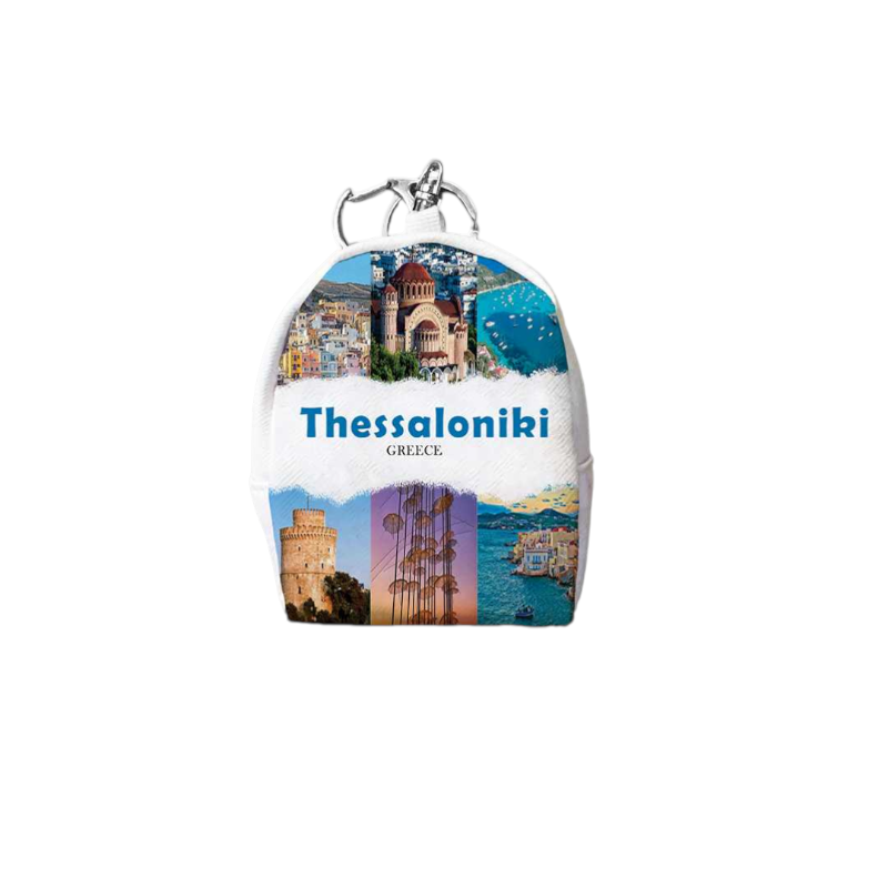 871785-Photoroom Πορτοφόλι Souvenir μπρελόκ mini - Σετ 10pcs - PVC - Thessaloniki - 7*9*4.5cm - 871785