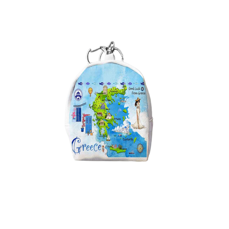 871799-Photoroom Πορτοφόλι Souvenir μπρελόκ mini - Σετ 10pcs - PVC - Greece - 7*9*4.5cm - 871799