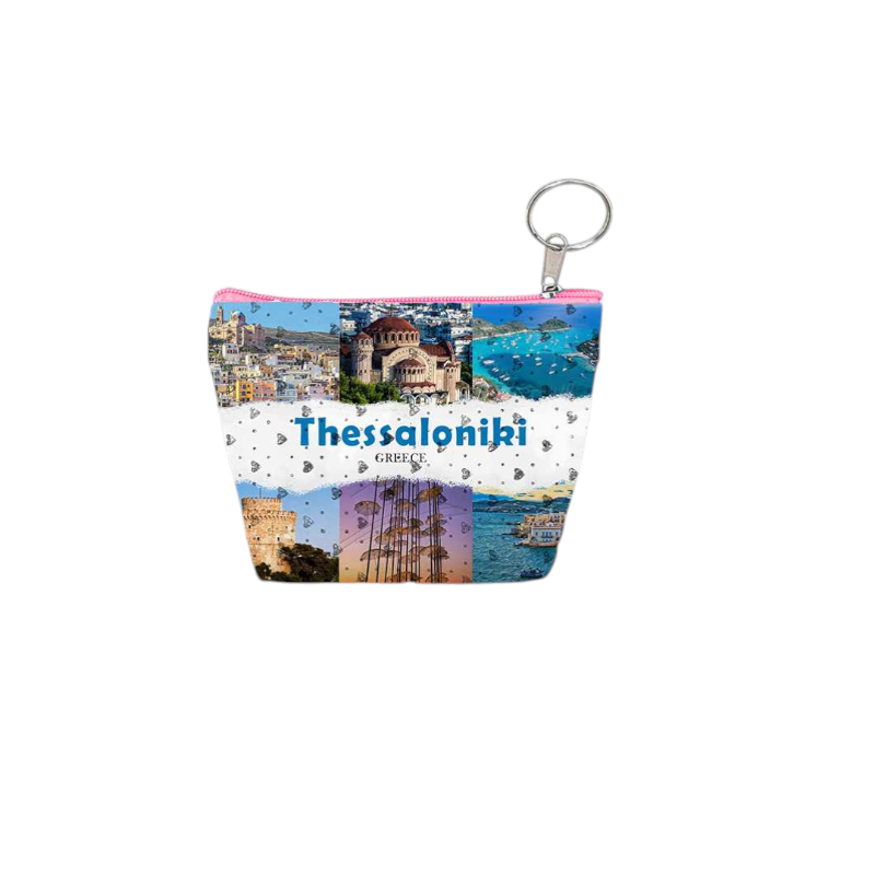 871805-Photoroom Πορτοφόλι Souvenir μπρελόκ mini - Σετ 10pcs - PVC - Thessaloniki - 11*7*4cm - 871805