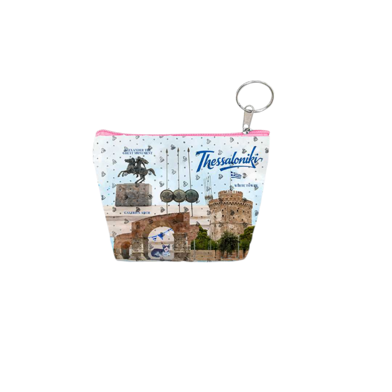 871806-Photoroom Πορτοφόλι Souvenir μπρελόκ mini - Σετ 10pcs - PVC - Thessaloniki - 11*7*4cm - 871806