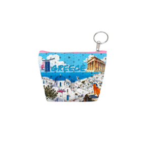 Πορτοφόλι Souvenir μπρελόκ mini - Σετ 10pcs - PVC - Greece - 11*7*4cm - 871816