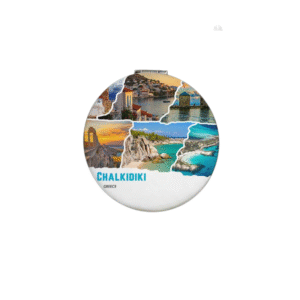 Καθρέπτης τσέπης Souvenir - Σετ 12pcs - Chalkidiki - 7*7*3cm - 871821