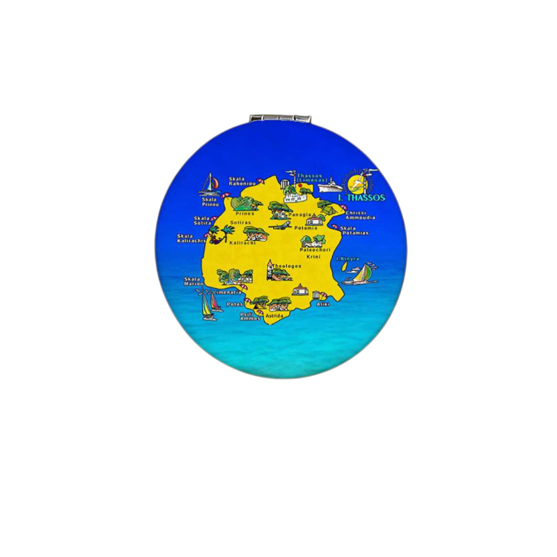 871834-Photoroom Καθρέπτης τσέπης Souvenir - Σετ 12pcs - Thassos - 7*7*3cm - 871834