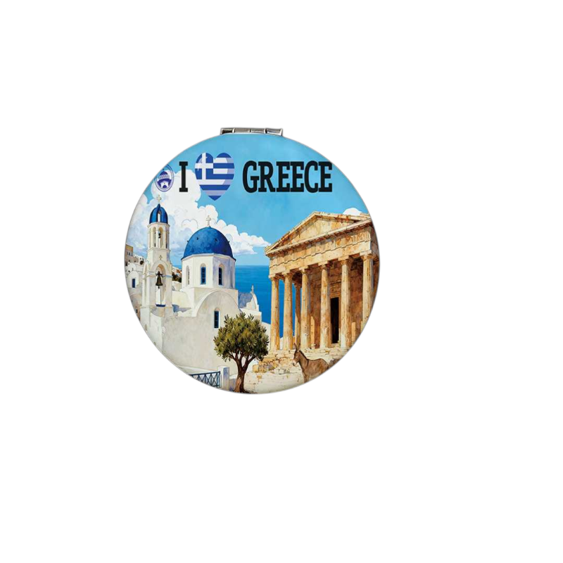 871837-Photoroom Καθρέπτης τσέπης Souvenir - Σετ 12pcs - Greece - 7*7*3cm - 871837