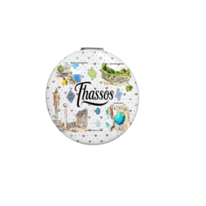 Καθρέπτης τσέπης Souvenir - Σετ 12pcs - Thassos - 7*7*3cm - 871852