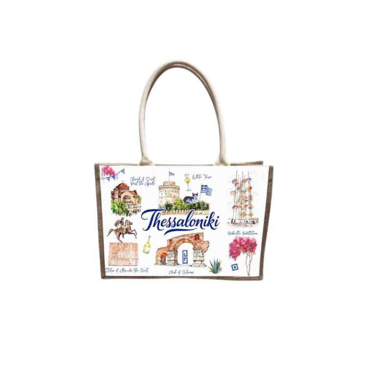 871884-Photoroom Τουριστική τσάντα λινή με κουμπί - Thessaloniki - 36*25*16cm - 871884