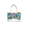Τουριστική τσάντα λινή με κουμπί - Paralia - 36*25*16cm - 871889