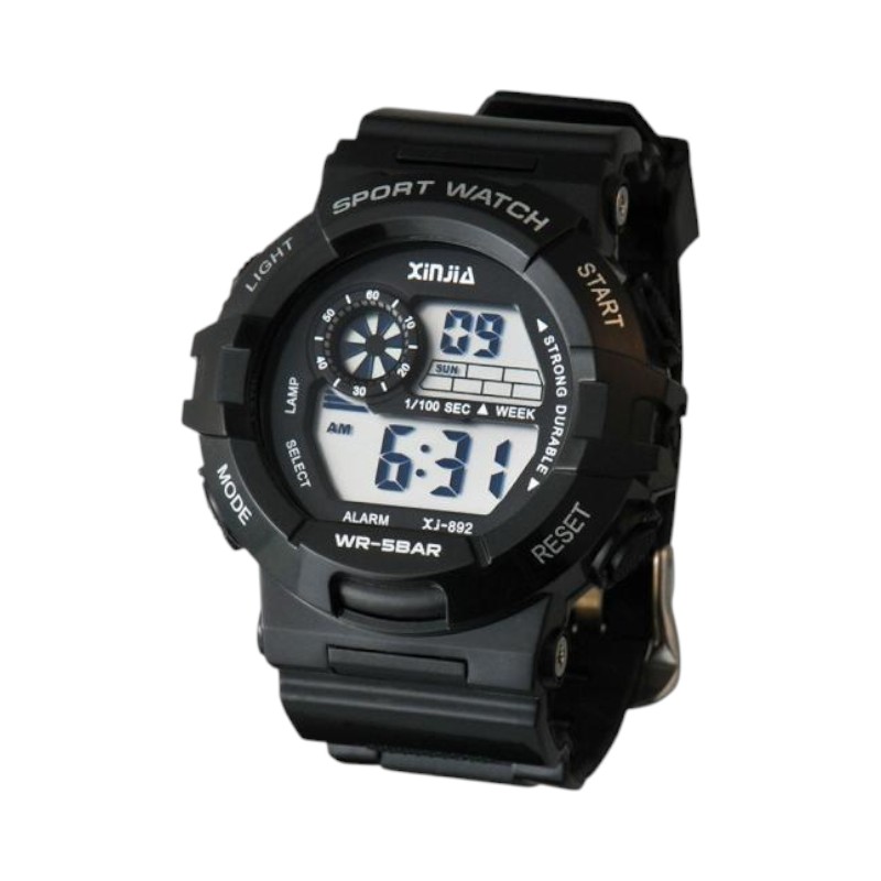 115164-1 Ψηφιακό ρολόι χειρός - XJ-892 - 115164 - Black/Black