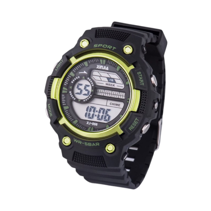 115165-3 Ψηφιακό ρολόι χειρός - XJ-888 - 115165 - Black/Green