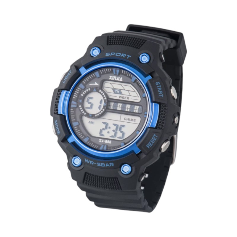115165-5 Ψηφιακό ρολόι χειρός - XJ-888 - 115165 - Black/Blue