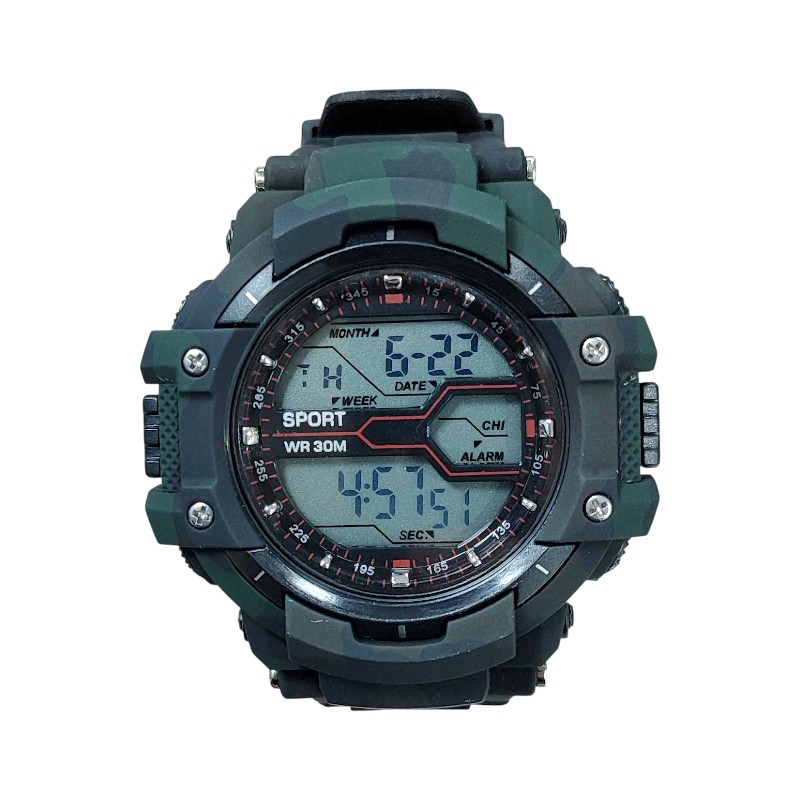 115172-2 Ψηφιακό ρολόι χειρός - D8338 - Dash - 115172 - Army Black