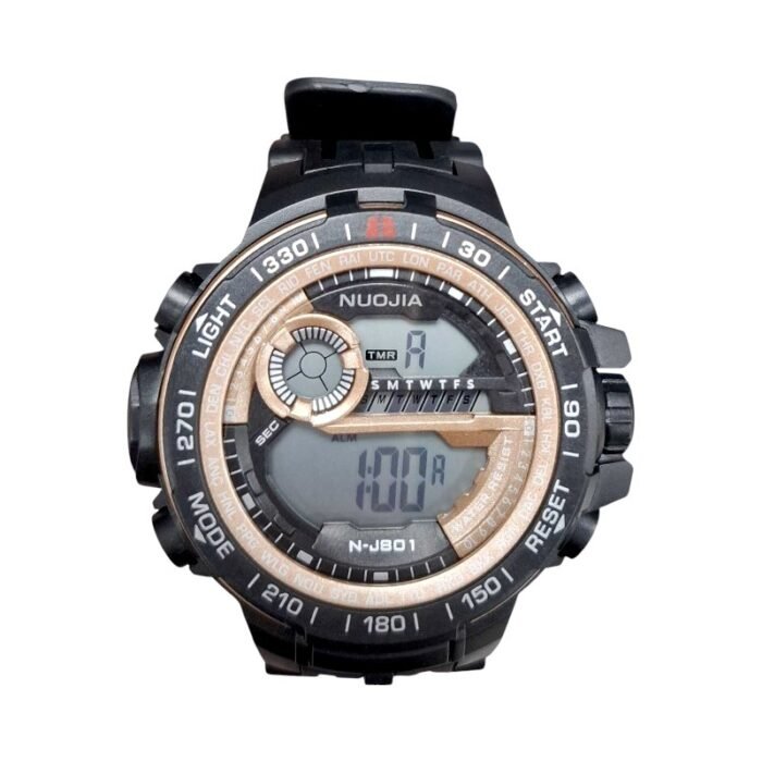 Ψηφιακό ρολόι χειρός - NJ801 - Nuojia - 115180 - Black/Gold