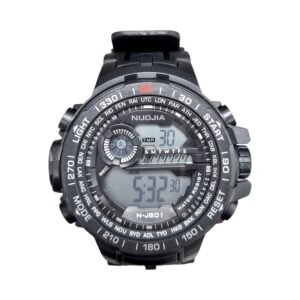 Ψηφιακό ρολόι χειρός - NJ801 - Nuojia - 115180 - Black/Black